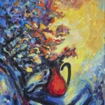 Umetnička slika Vaza sa cvećem 2 – slikar Dragan Kunić – tehnika slikanja ulje na platnu – format slike bez rama 60×40 cm, sa ramom 80×70 cm – cena umetničke slike 33.040 dinara – luksuzno uramljena – sertifikat – izgled slike bez rama Umetnička slika Vaza sa cvećem 2 – slikar Dragan Kunić – tehnika slikanja ulje na platnu – format slike bez rama 60×40 cm, sa ramom 80×70 cm – cena umetničke slike 33.040 dinara – luksuzno uramljena – sertifikat – izgled slike bez rama