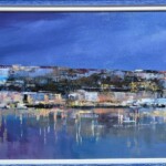 Umetnička slika slikar Branko Dimitrijević Beograd na Savi II – tehnika slikanja: ulje na platnu – format slike sa ramom 52×137 cm – bez rama 35×120 cm – Cena umetničke slike: 70.800 dinara – luksuzno uramljena i sa sertifikatom autentičnosti – prikaz izgleda slike bez rama Umetnička slika slikar Branko Dimitrijević Beograd na Savi II – tehnika slikanja: ulje na platnu – format slike sa ramom 52×137 cm – bez rama 35×120 cm – Cena umetničke slike: 70.800 dinara – luksuzno uramljena i sa sertifikatom autentičnosti – prikaz izgleda slike bez rama