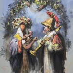 Umetnička slika Mladenci – slikar Goran Mitrović – tehnika slikanja digitalna kombinovana sa dodatim aplikacijama i islikanim detaljima uljanom bojom – unikat slika – format slike bez rama 40×30 cm, sa ramom 60×50 cm – cena umetničke slike 38.940 dinara – sertifikat – izgled slike bez rama Umetnička slika Mladenci – slikar Goran Mitrović – tehnika slikanja digitalna kombinovana sa dodatim aplikacijama i islikanim detaljima uljanom bojom – unikat slika – format slike bez rama 40×30 cm, sa ramom 60×50 cm – cena umetničke slike 38.940 dinara – sertifikat – izgled slike bez rama