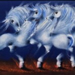 Umetnička slika Trio I – slikar Janoš Mesaroš – tehnika slikanja kombinovana lak–pastel – format slike bez rama 25×35 cm, sa ramom 42×52 cm – cena umetničke slike 35.400 dinara – luksuzno uramljena – sertifikat – izgled slike bez rama Umetnička slika Trio I – slikar Janoš Mesaroš – tehnika slikanja kombinovana lak–pastel – format slike bez rama 25×35 cm, sa ramom 42×52 cm – cena umetničke slike 35.400 dinara – luksuzno uramljena – sertifikat – izgled slike bez rama