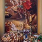 Umetnička slika Đurđevdan slikar Jovica Tomašević - tehnika ulje kaširano na šperu - format slike sa ramom 75x55 cm - bez rama 60x40 cm - Cena umetničke slike 88500 dinara - izgled slike bez rama Umetnička slika Đurđevdan slikar Jovica Tomašević - tehnika ulje kaširano na šperu - format slike sa ramom 75x55 cm - bez rama 60x40 cm - Cena umetničke slike 88500 dinara - izgled slike bez rama