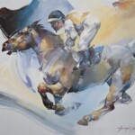 Umetnička slika Galop slikar Braca Đurković - tehnika akril i ulje na platnu od jute - format slike sa ramom — - bez rama 80x100 cm - Cena umetničke slike 295000 dinara - izgled slike bez rama Umetnička slika Galop slikar Braca Đurković - tehnika akril i ulje na platnu od jute - format slike sa ramom — - bez rama 80x100 cm - Cena umetničke slike 295000 dinara - izgled slike bez rama