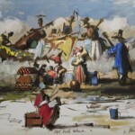 Umetnička slika Panonski izaslanici slikar Goran Mitrović - tehnika digitalna kombinovana tehnika sa dodatim aplikacijama i islikanim detaljima uljanom bojom - format slike sa ramom 45x60 cm - bez rama 25x40 cm - unikat slika sa sertifikatom - Cena umetničke slike 38940 dinara - izgled slike bez rama Umetnička slika Panonski izaslanici slikar Goran Mitrović - tehnika digitalna kombinovana tehnika sa dodatim aplikacijama i islikanim detaljima uljanom bojom - format slike sa ramom 45x60 cm - bez rama 25x40 cm - unikat slika sa sertifikatom - Cena umetničke slike 38940 dinara - izgled slike bez rama