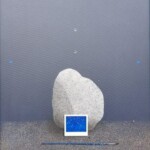 Umetnička slika Kamen sa reke slikar Aleksandar Cvetković - tehnika kombinovana tehnika na platnu - format slike sa ramom 81x71 cm - bez rama 70x60 cm - Cena umetničke slike 177000 dinara - izgled slike bez rama