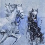 Umetnička slika Konji 2 slikar Dragan Tasić - tehnika akril na lesonitu - format slike sa ramom 28x23 cm - bez rama 17x13 cm - Cena umetničke slike 6490 dinara - izgled slike bez rama Umetnička slika Konji 2 slikar Dragan Tasić - tehnika akril na lesonitu - format slike sa ramom 28x23 cm - bez rama 17x13 cm - Cena umetničke slike 6490 dinara - izgled slike bez rama