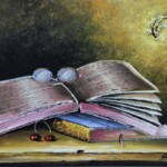 Umetnička slika Mrtva priroda srednja 1 slikar Dragan Canić - tehnika ulje na platnu - format slike sa ramom 46x56 cm - bez rama 30x40 cm - Cena umetničke slike 14160 dinara - izgled slike bez rama