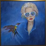 Umetnička slika Plava i kolibri slikar Ivan Vanja Milanović - tehnika ulje na platnu - bez rama 100x100 cm - Cena umetničke slike 38940 dinara Umetnička slika Plava i kolibri slikar Ivan Vanja Milanović - tehnika ulje na platnu - bez rama 100x100 cm - Cena umetničke slike 38940 dinara