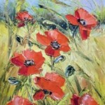 Umetnička slika Polje makova 2 slikarka Vesna Cvetkov - tehnika ulje na platnu - format slike sa ramom 77x37 cm - bez rama 60x20 cm - Cena umetničke slike 17700 dinara - izgled slike bez rama Umetnička slika Polje makova 2 slikarka Vesna Cvetkov - tehnika ulje na platnu - format slike sa ramom 77x37 cm - bez rama 60x20 cm - Cena umetničke slike 17700 dinara - izgled slike bez rama