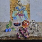 Umetnička slika Sveci Hilandara slikar Milan Miletić - tehnika ulje na platnu - format slike sa ramom 53x48 cm - bez rama 35x30 cm - Cena umetničke slike 94400 dinara - izgled slike bez rama Umetnička slika Sveci Hilandara slikar Milan Miletić - tehnika ulje na platnu - format slike sa ramom 53x48 cm - bez rama 35x30 cm - Cena umetničke slike 94400 dinara - izgled slike bez rama