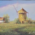 Umetnička slika Vetrenjača slikar Darko Bartoš - tehnika ulje na platnu - format slike sa ramom 37x43 cm - bez rama 22x28 cm - Cena umetničke slike 10620 dinara - izgled slike bez rama Umetnička slika Vetrenjača slikar Darko Bartoš - tehnika ulje na platnu - format slike sa ramom 37x43 cm - bez rama 22x28 cm - Cena umetničke slike 10620 dinara - izgled slike bez rama