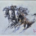 Umetnička slika Konji 9 slikar Dragan Tasić - tehnika akril na lesonitu - format slike sa ramom 23x28 cm - bez rama 13x17 cm - Cena umetničke slike 6490 dinara - izgled slike bez rama Umetnička slika Konji 9 slikar Dragan Tasić - tehnika akril na lesonitu - format slike sa ramom 23x28 cm - bez rama 13x17 cm - Cena umetničke slike 6490 dinara - izgled slike bez rama