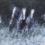 Umetnička slika Konji 23 slikar Dragan Tasić - tehnika akril na platnu kaširano na kartonu - format slike sa ramom 41x51 cm - bez rama 30x40 cm - Cena umetničke slike 11210 dinara - izgled slike bez rama