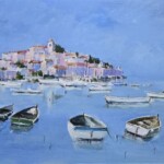 Umetnička slika More 17 slikar Dragan Tasić- tehnika akril na platnu kaširano na kartonu - veličina slike bez rama 50x60 cm - sa ramom 60x70 cm - cena umetničke slike 17700 dinara - izgled slike bez rama