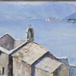 Umetnička slika More 6 slikar Dragan Tasić - tehnika akril na platnu kaširano na kartonu - format slike sa ramom 32x42 cm - bez rama 20x30 cm - Cena umetničke slike 8850 dinara - izgled slike bez rama
