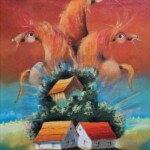 Umetnička slika Tri konja vrana III slikar Janoš Mesaroš- tehnika kombinovana pastel ulje lak - veličina slike bez rama 70x50 cm - sa ramom 90x70 cm - cena umetničke slike 82600 dinara - izgled slike bez rama Umetnička slika Tri konja vrana III slikar Janoš Mesaroš- tehnika kombinovana pastel ulje lak - veličina slike bez rama 70x50 cm - sa ramom 90x70 cm - cena umetničke slike 82600 dinara - izgled slike bez rama