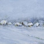 Umetnička slika Zlatibor 6 slikar Dragan Tasić - tehnika akril na platnu kaširano na kartonu - format slike sa ramom 32x42 cm - bez rama 20x30 cm - Cena umetničke slike 8850 dinara - izgled slike bez rama