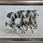 Umetnička slika Galop 3 slikar Dragan Tasić- tehnika akril na lesonitu - veličina slike bez rama 60x80 cm - sa ramom 78x98 cm - cena umetničke slike 38940 dinara - izgled slike sa ramom Umetnička slika Galop 3 slikar Dragan Tasić- tehnika akril na lesonitu - veličina slike bez rama 60x80 cm - sa ramom 78x98 cm - cena umetničke slike 38940 dinara - izgled slike sa ramom