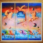 Umetnička slika Ima nade (triptih) slikar Janoš Mesaroš- tehnika ulje na platnu - veličina slike bez rama 100x105 cm - sa ramom 116x122 cm - cena umetničke slike 590000 dinara - izgled slike sa ramom Umetnička slika Ima nade (triptih) slikar Janoš Mesaroš- tehnika ulje na platnu - veličina slike bez rama 100x105 cm - sa ramom 116x122 cm - cena umetničke slike 590000 dinara - izgled slike sa ramom.