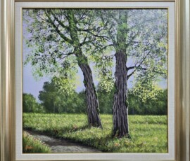 Umetnička slika Proleće slikar Jadran Đukić- tehnika ulje na platnu - veličina slike bez rama 60x60 cm - sa ramom 79x79 cm - cena umetničke slike 38940 dinara - izgled slike sa ramom Umetnička slika Proleće slikar Jadran Đukić- tehnika ulje na platnu - veličina slike bez rama 60x60 cm - sa ramom 79x79 cm - cena umetničke slike 38940 dinara - izgled slike sa ramom