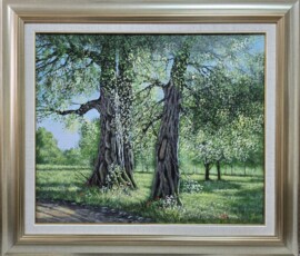 Umetnička slika Stabla slikar Jadran Đukić- tehnika ulje na platnu - veličina slike bez rama 50x60 cm - sa ramom 69x79 cm - cena umetničke slike 35400 dinara - izgled slike sa ramom Umetnička slika Stabla slikar Jadran Đukić- tehnika ulje na platnu - veličina slike bez rama 50x60 cm - sa ramom 69x79 cm - cena umetničke slike 35400 dinara - izgled slike sa ramom