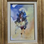 Umetnička slika Jahač 2 slikar Braca Đurković- tehnika ulje na platnu kaširano na lesonitu - veličina slike bez rama 30x20 cm - sa ramom 46x36 cm - cena umetničke slike 42480 dinara - izgled slike sa ramom Umetnička slika Jahač 2 slikar Braca Đurković- tehnika ulje na platnu kaširano na lesonitu - veličina slike bez rama 30x20 cm - sa ramom 46x36 cm - cena umetničke slike 42480 dinara - izgled slike sa ramom