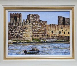 Umetnička slika Smederevo Dunav slikar Jadran Đukić- tehnika ulje na platnu - veličina slike bez rama 25x35 cm - sa ramom 35x45 cm - cena umetničke slike 14160 dinara - izgled slike sa ramom Umetnička slika Smederevo Dunav slikar Jadran Đukić- tehnika ulje na platnu - veličina slike bez rama 25x35 cm - sa ramom 35x45 cm - cena umetničke slike 14160 dinara - izgled slike sa ramom