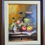 Mrtva priroda mala 9, Dragan Canić, ulje na platnu, sertifikat, luksuzno uramljena, sa 40×34 cm, bez 28×22 cm, 9440 dinara
