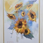 Umetnička slika Suncokreti II slikar Braca Đurković- tehnika akril ulje na platnu - veličina slike bez rama 80x60 cm - sa ramom 95x75 cm - cena umetničke slike 226560 dinara - izgled slike sa ramom Umetnička slika Suncokreti II slikar Braca Đurković- tehnika akril ulje na platnu - veličina slike bez rama 80x60 cm - sa ramom 95x75 cm - cena umetničke slike 226560 dinara - izgled slike sa ramom