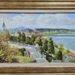 Umetnička slika Pobednik slikar Olja Nikonova- tehnika ulje na platnu - veličina slike bez rama 35x55 cm - sa ramom 51x71 cm - cena umetničke slike 46020 dinara - izgled slike sa ramom.