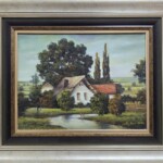 Umetnička slika Salaš slikar Sava Stojkov- tehnika ulje na lesonitu - veličina slike bez rama 30x40 cm - sa ramom 49x59 cm - cena umetničke slike 118000 dinara - izgled slike sa ramom. Umetnička slika Salaš slikar Sava Stojkov- tehnika ulje na lesonitu - veličina slike bez rama 30x40 cm - sa ramom 49x59 cm - cena umetničke slike 118000 dinara - izgled slike sa ramom.
