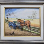 Umetnička slika Seoski posao slikar Jan Bačur- Naiva Kovačica - tehnika ulje na platnu - veličina slike bez rama 20x25 cm - sa ramom 30x35 cm - cena umetničke slike 59000 dinara - izgled slike sa ramom Umetnička slika Seoski posao slikar Jan Bačur- Naiva Kovačica - tehnika ulje na platnu - veličina slike bez rama 20x25 cm - sa ramom 30x35 cm - cena umetničke slike 59000 dinara - izgled slike sa ramom