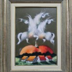 Umetnička slika Tri bela ata VI slikar Janoš Mesaroš- tehnika kombinovana tehnika lak pastel - veličina slike bez rama 35x25 cm - sa ramom 50x40 cm - cena umetničke slike 35400 dinara - izgled slike sa ramom. Umetnička slika Tri bela ata VI slikar Janoš Mesaroš- tehnika kombinovana tehnika lak pastel - veličina slike bez rama 35x25 cm - sa ramom 50x40 cm - cena umetničke slike 35400 dinara - izgled slike sa ramom.