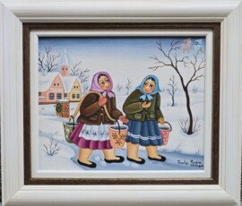 Umetnička slika Voda slikar Rozalija Markov- Naiva Kovačica - tehnika ulje na platnu - veličina slike bez rama 22x28 cm - sa ramom 33x38 cm - cena umetničke slike 59000 dinara - izgled slike sa ramom. Umetnička slika Voda slikar Rozalija Markov- Naiva Kovačica - tehnika ulje na platnu - veličina slike bez rama 22x28 cm - sa ramom 33x38 cm - cena umetničke slike 59000 dinara - izgled slike sa ramom.