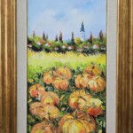 Umetnička slika Bundeve slikar Vesna Cvetkov- tehnika ulje na platnu - veličina slike bez rama 60x30 cm - sa ramom 79x49 cm - cena umetničke slike 22420 dinara - izgled slike sa ramom. Umetnička slika Bundeve slikar Vesna Cvetkov- tehnika ulje na platnu - veličina slike bez rama 60x30 cm - sa ramom 79x49 cm - cena umetničke slike 22420 dinara - izgled slike sa ramom.
