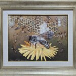 Umetnička slika Carstvo pčela slikar Nenad Stanković- tehnika ulje na platnu - veličina slike bez rama 27x35 cm - sa ramom 43x50 cm - cena umetničke slike 55460 dinara - izgled slike sa ramom Umetnička slika Carstvo pčela slikar Nenad Stanković- tehnika ulje na platnu - veličina slike bez rama 27x35 cm - sa ramom 43x50 cm - cena umetničke slike 55460 dinara - izgled slike sa ramom
