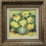 Umetnička slika Cveće 1 slikar Vesna Cvetkov- tehnika ulje na platnu - veličina slike bez rama 20x20 cm - sa ramom 33x33 cm - cena umetničke slike 7080 dinara - izgled slike sa ramom. Umetnička slika Cveće 1 slikar Vesna Cvetkov- tehnika ulje na platnu - veličina slike bez rama 20x20 cm - sa ramom 33x33 cm - cena umetničke slike 7080 dinara - izgled slike sa ramom.
