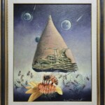 Umetnička slika Kosmičko carstvo pčela slikar Nenad Stanković- tehnika ulje na platnu - veličina slike bez rama 77x60 cm - sa ramom 93x78 cm - cena umetničke slike 151040 dinara - izgled slike sa ramom. Umetnička slika Kosmičko carstvo pčela slikar Nenad Stanković- tehnika ulje na platnu - veličina slike bez rama 77x60 cm - sa ramom 93x78 cm - cena umetničke slike 151040 dinara - izgled slike sa ramom.