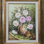 Umetnička slika Roze ruže slikar Bosa Milaković- tehnika ulje na platnu - veličina slike bez rama 40x30 cm - sa ramom 59x49 cm - cena umetničke slike 29500 dinara - izgled slike sa ramom. Umetnička slika Roze ruže slikar Bosa Milaković- tehnika ulje na platnu - veličina slike bez rama 40x30 cm - sa ramom 59x49 cm - cena umetničke slike 29500 dinara - izgled slike sa ramom.