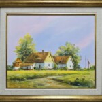 Umetnička slika Salaš 2 slikar Darko Bartoš- tehnika ulje na platnu - veličina slike bez rama 25x30 cm - sa ramom 34x39 cm - cena umetničke slike 8260 dinara - izgled slike sa ramom. Umetnička slika Salaš 2 slikar Darko Bartoš- tehnika ulje na platnu - veličina slike bez rama 25x30 cm - sa ramom 34x39 cm - cena umetničke slike 8260 dinara - izgled slike sa ramom.