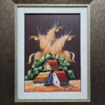 Umetnička slika Salaš V slikar Janoš Mesaroš- tehnika kombinovana tehnika lak pastel - veličina slike bez rama 35x25 cm - sa ramom 54x44 cm - cena umetničke slike 35400 dinara - izgled slike sa ramom. Umetnička slika Salaš V slikar Janoš Mesaroš- tehnika kombinovana tehnika lak pastel - veličina slike bez rama 35x25 cm - sa ramom 54x44 cm - cena umetničke slike 35400 dinara - izgled slike sa ramom.