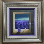 Umetnička slika Prolaz slikar prof. FLU Nenad Stanković- tehnika ulje na platnu - veličina slike bez rama 29x27 cm - sa ramom 51x49 cm - cena umetničke slike 53100 dinara - izgled slike sa ramom.